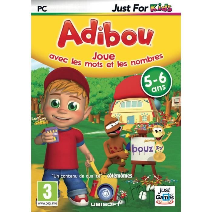 Just For Games Adibou Joue Avec Les Mots Et Les Nombres Jeu PC