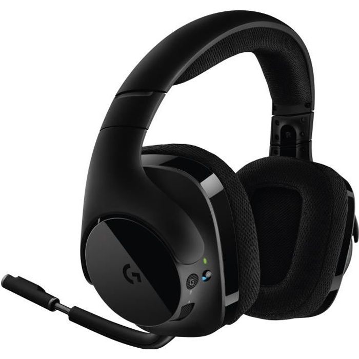 LOGITECH Casque Gaming Sans Fil G733 LIGHTSPEED RVB Noir pas cher