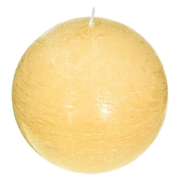 Atmosphera - Bougie boule parfumée YUZU THE VERT ELEA D 10 cm Yuzu