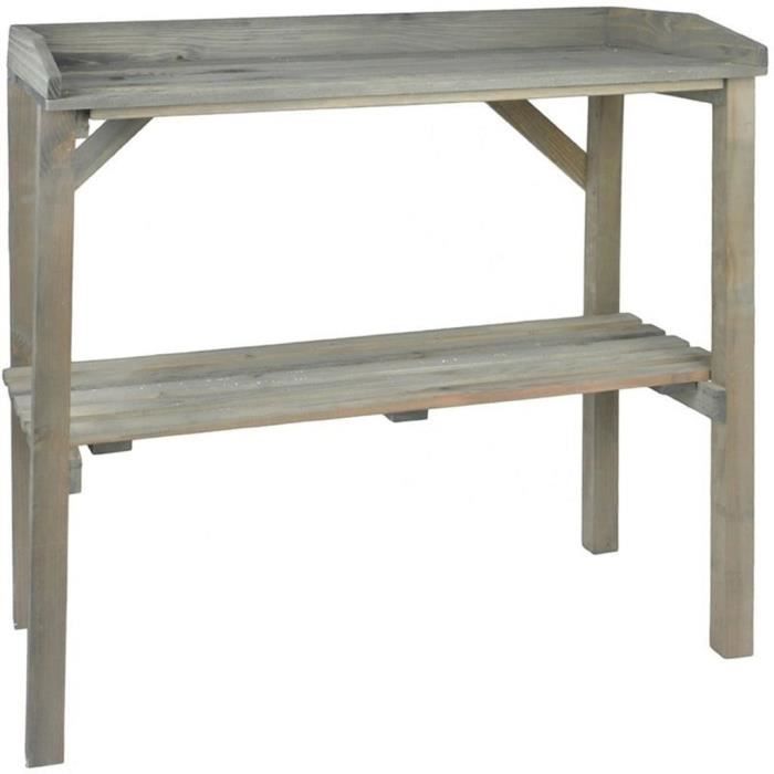 Esschert Design Banc de travail de jardin78,2 x 38 x 82,2 cm (L x l x H)- Tables de rempotage NG75