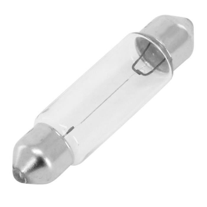 AMPOULE NAVETTE 12V 18W SV8.5 15 x 44 mm FEU ARRIERE STOP CLIGNOTANT PLAQUE D'IMMATRICULATION PLAFOND INTERIEUR LAMPE VOYANT TABLEAU