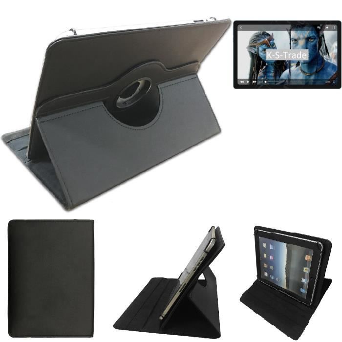 Qualité por Blackview Tab 11 Housse Etui PU cuir Support Coque Étui, noir - K-S-Trade®