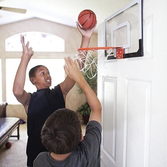 Mini cerceau de basket-ball avec boule de 18 pouces x12 pouces panneau incassable