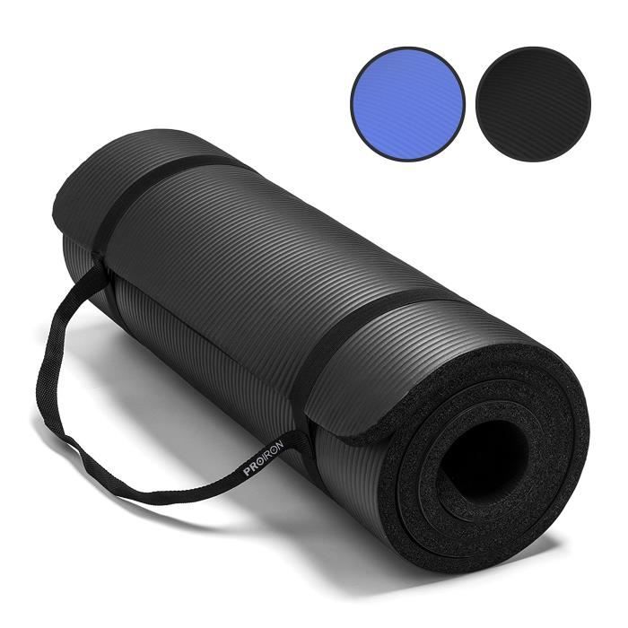 PROIRON tapis de yoga-Extra épais High Density NBR Exercise Yoga Mat pour Pilates, Fitness et Workout avec sangle de transport -1