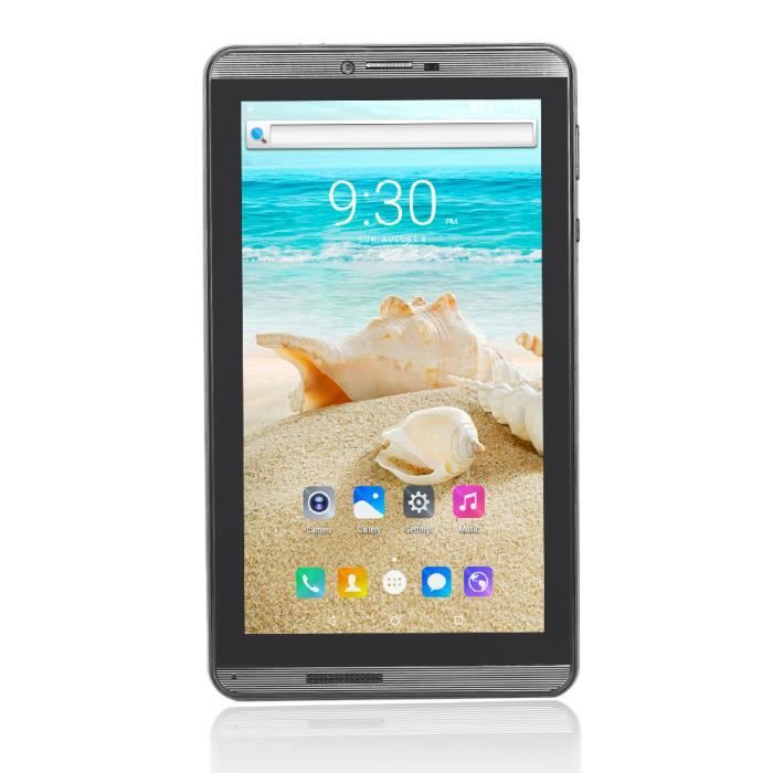 BDF BDF706 Tablette tactile 7 Pouces 1Go + 16Go WiFi Bluetooth Android 6.0 Tablette PC 3G Quad Core PC portable Noir