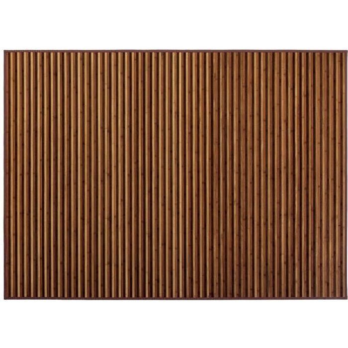 Tapis en bambou brun ray&#2013265923