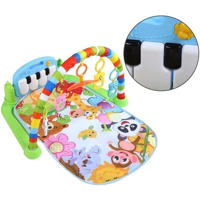 Tapis de jeu de remise en forme pour bébé, clavier de piano musical, tapis de gymnastique, jouet éducatif pour enfants de 0 à 18 M-3