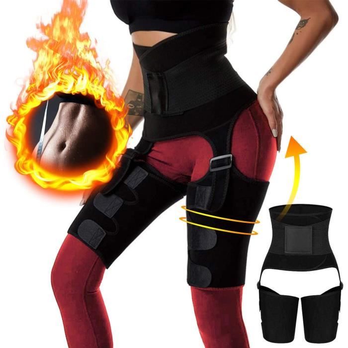CEINTURE DE FORCE RaMokey Ceinture de Sudation 3 en 1 Reacuteglable Tondeuse agrave Taille Haute Plat Minceur Cuisse Butt Lif259