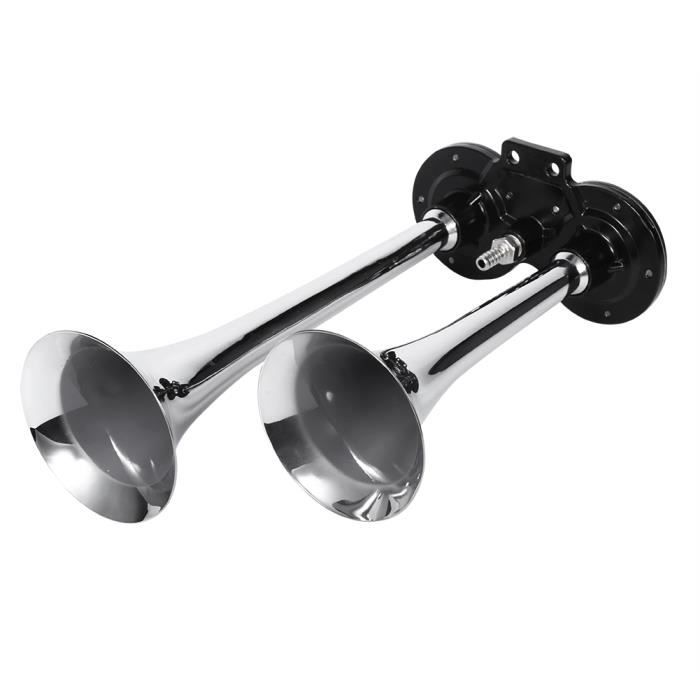 Dioche Double trompette 12v 150db super fort double trompette air klaxon compresseur voiture bateau camion camion
