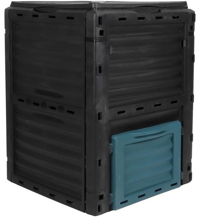 Duokon bac à compost Bac de compostage 300L Conteneur de compost de grande capacité pour les fournitures de jardin extérieur