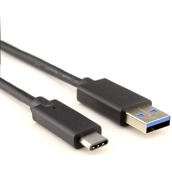 Câble USB 3.1 - USB vers Micro USB Type C - 1 mètre HDEO Noir - 4260272282634