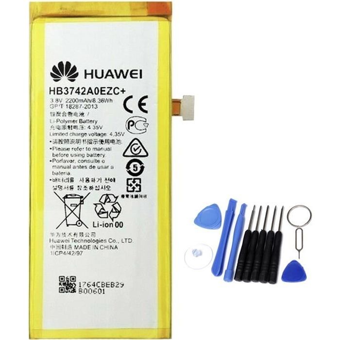 Batterie origine Huawei HB3742A0EZC pour Huawei P8 Lite 2200 Mah