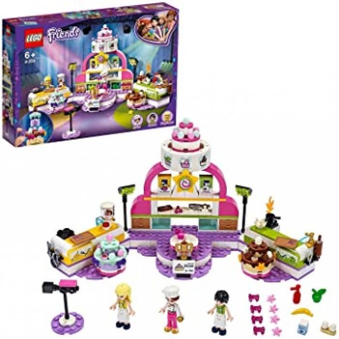 friends 41393 le concours de pâtisserie avec mini poupée stéphanie, jouet pour filles et garçons de 6 ans et