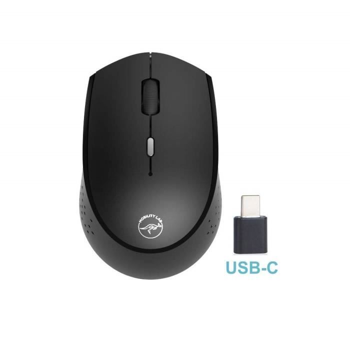 Mobility Lab ML311449 Souris Optique sans Fil USB-C pour Mac-PC Noir