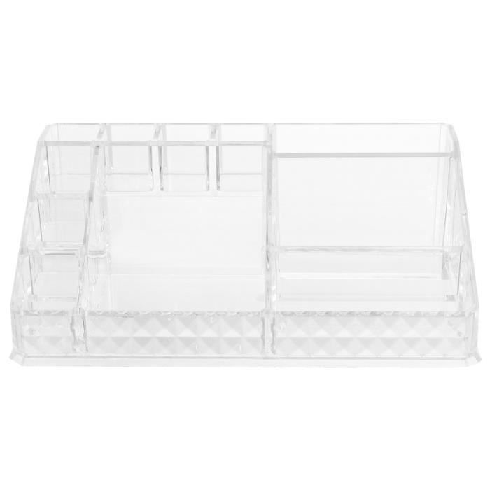 1 Pc Durable Pratique Transparent Boîte De Rangement Maquillage Portable Cosmétiques Porte-Rouge À Lèvres pour Dame COFFRE FORT