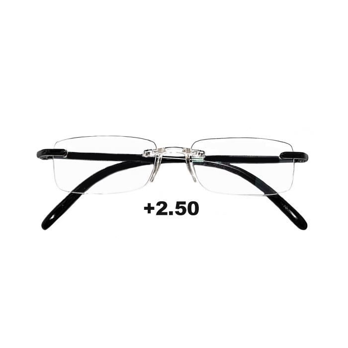 Lunettes Lecture Ultra Legere Verres Anti-Reflets Helium BLK +2.50