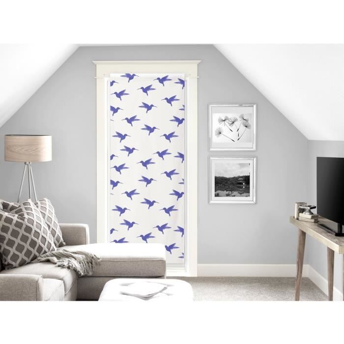 SOLEIL D'OCRE Brise bise Colibri - 70x200 cm - Bleu