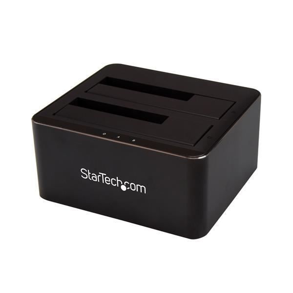 STARTECH Station d'accueil USB 3.0 pour 2 disques durs SATA de 2,5-/3,5- - Dock HDD / SSD SATA à deux baies