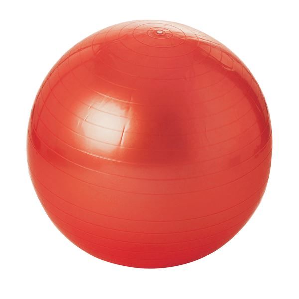Balle gymnique 65 cm rouge