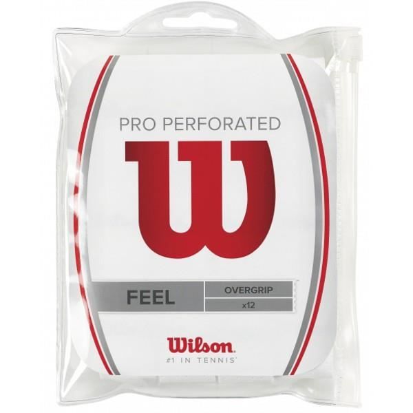 Surgrips Wilson Pro Overgrip x 12 Blanc Perforated