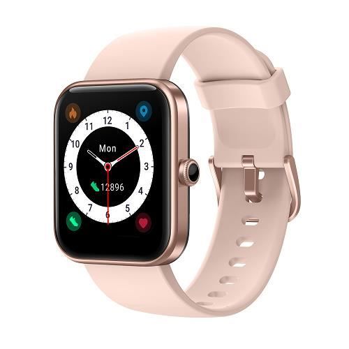 YAMAY Montre Connectée Femmes Alexa Intégré Cardio Sport Smartwatch Tracker Sommeil Cycle Menstruel 1,5'' pour iOS Android Rose