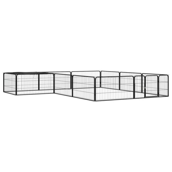 vidaXL Parc pour Chien 12 Panneaux