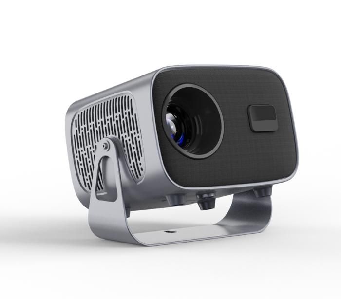 VISULAPEX Vidéoprojecteur Portable 1080P - WiFi, Bluetooth, Rotation 360° Pour Cinéma Maison Et Gaming