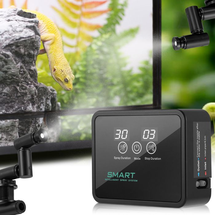 Meilleurs prix pour Système d'irrigation pour terrarium - Humidificateur intelligent pour reptiles et terrariums - Nébuliseur automatique pour