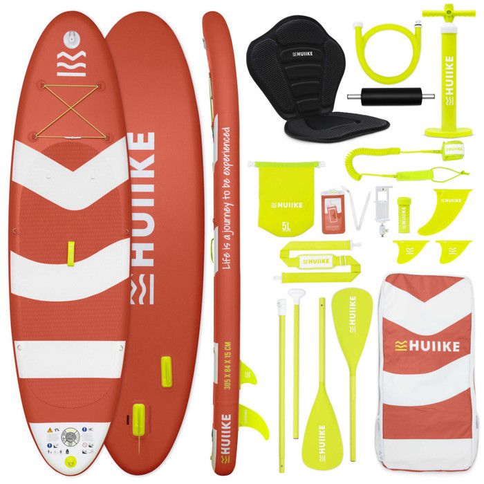 Paddle Gonflable Adulte Rouge Écarlate avec des Accessoires de Qualité