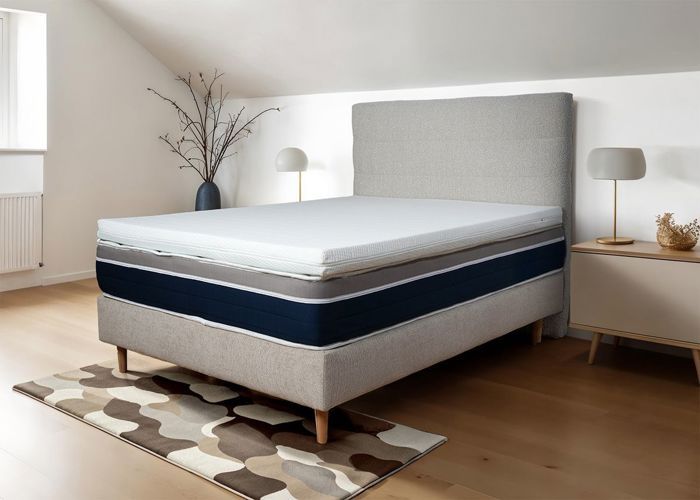 Surmatelas Cocoon Max 90 x 200 x 8 cm ultra moelleux mousse HD et mémoire de forme