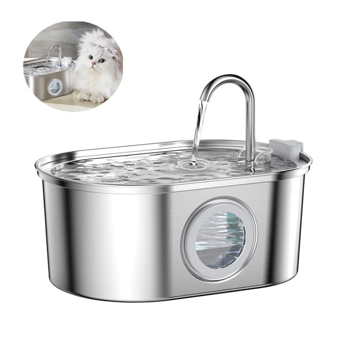 Comparer les prix de 32L fontaine à eau pour chat，fontaine a eau chat inox，fontaine à eau pour animaux de compagnie，système de filtration
