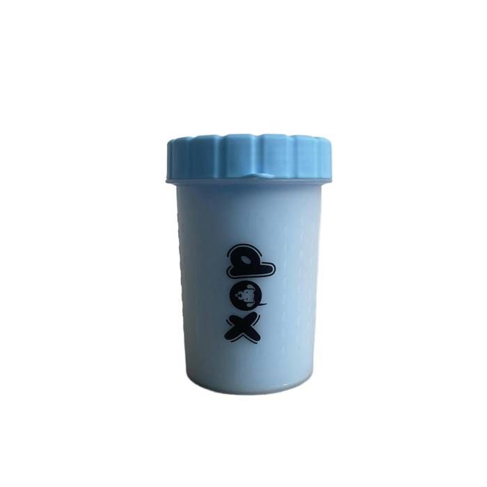 Nettoyeur de Pattes pour Chien Gobelet en Silicone Bleu 360 Universel 15x10 cm