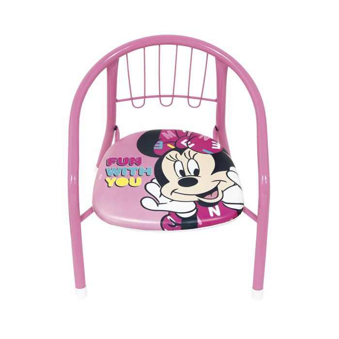 Chaise en métal Minnie Mouse Chaise en métal Minnie Mouse