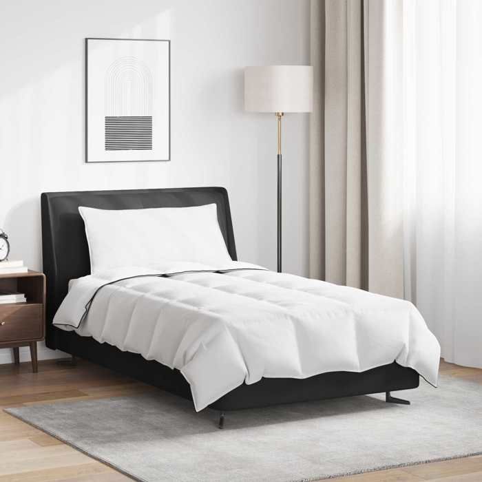 vidaXL Duvet dhiver avec oreiller 2 pcs Blanc Plume de canard 3376188
