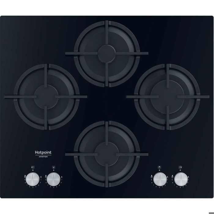 HOTPOINT Table de cuisson gaz 4 feux QS61SBK - vue 1