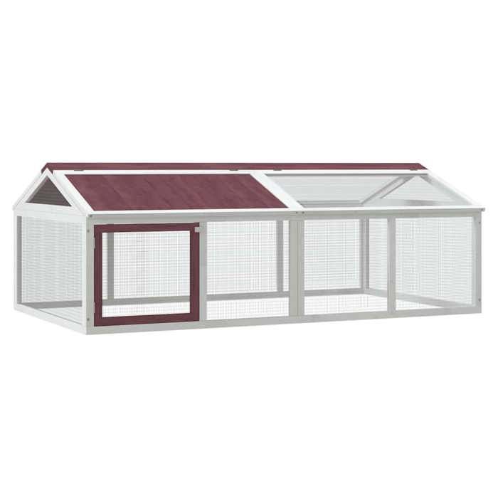 VIDAXL Enclos animaux moka - Article pour animaux - 200x1125x74 cm bois massif de pin BONNE320