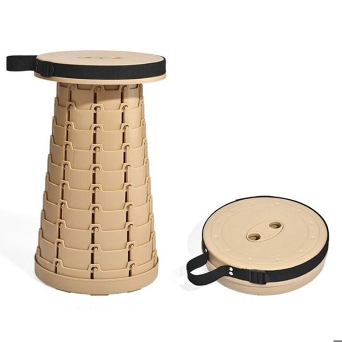 Tabouret pliant 45x25cm tabouret télescopique portable tabouret pliant dextérieur Sûr et stable facile à transporter étanche