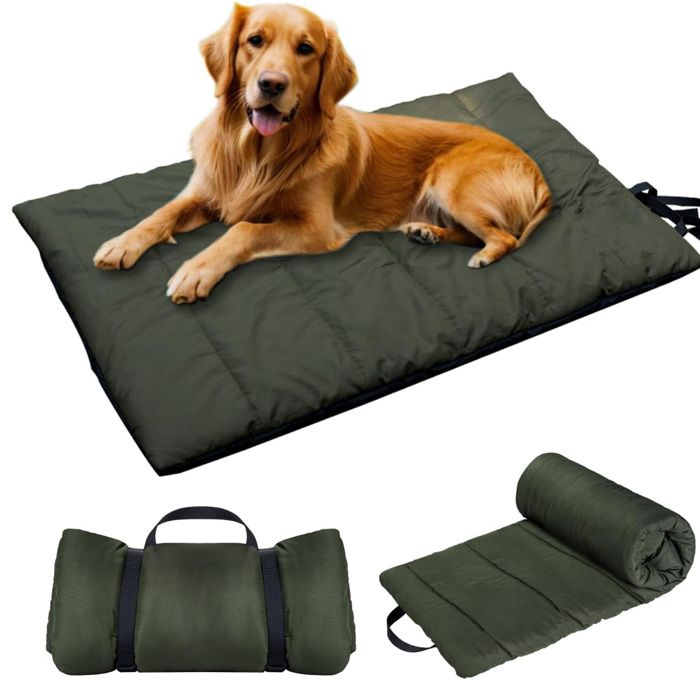 Lit pour chien dextérieur 110 x 68 cm Lavable machine Tapis antidérapant Convient une utilisation à lintérieur et à lextérieur