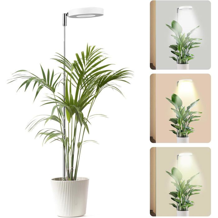 Lampe de croissance à spectre complet pour plantes - Hauteur réglable de 27 à 160 cm - 3
