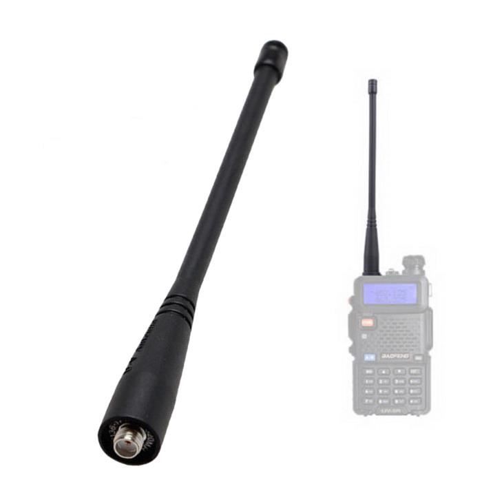 Bomcomi 669C SMA Homme Femme Flexible VHF/UHF à Double Bande Radio à Deux Voies de Remplacement Antenne pour BaoFeng 