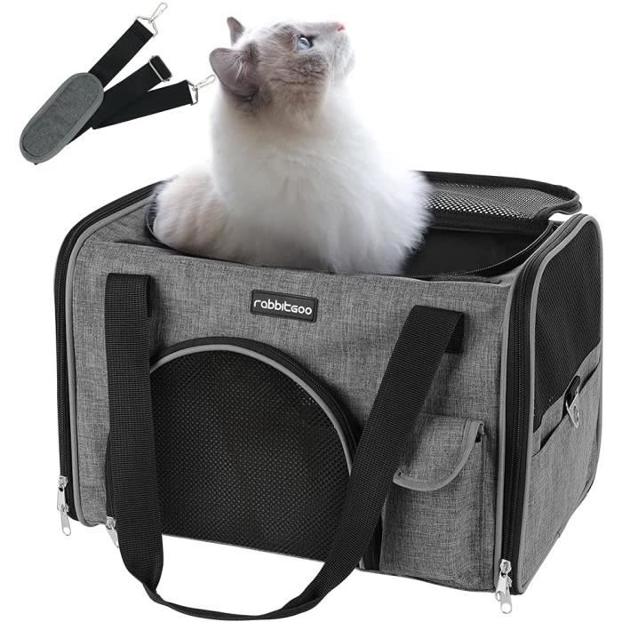Sac Transport Chat Chien Caisse De Transport Chat Lavable Et Pliable Panier Transport Chat Respirant Avec Tapis En Peluche 59 Cdiscount