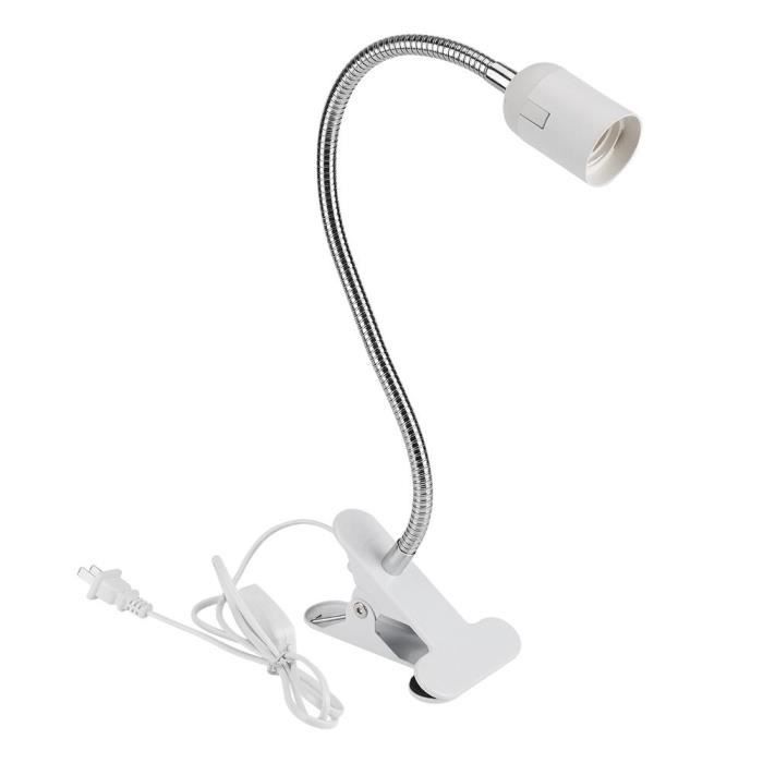 Lampe de lecture - LED - Ajustable 360° - Fixation par pince - Métal et plastique