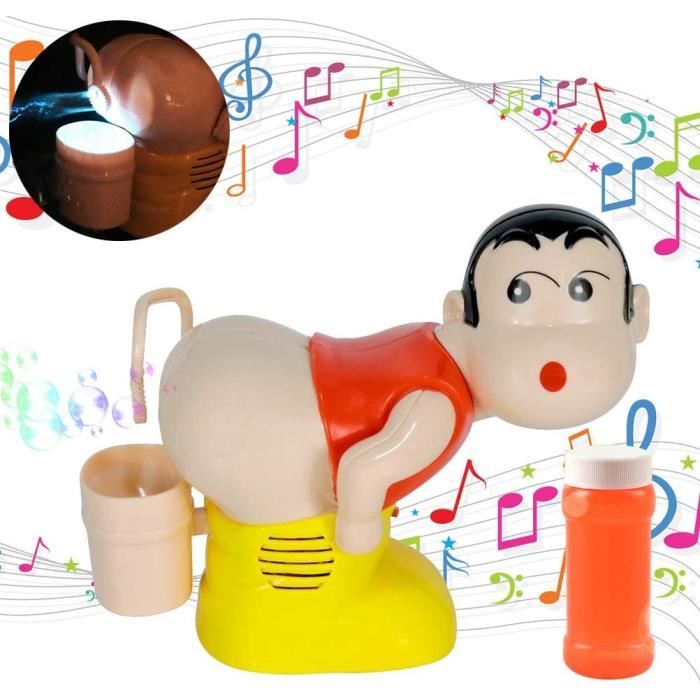 Acheter Pet bulle souffleur fabricant de bulles jouet musique drôle  entièrement automatique Machine à bulles jouets avec LED lumières  clignotantes drôle cul Style