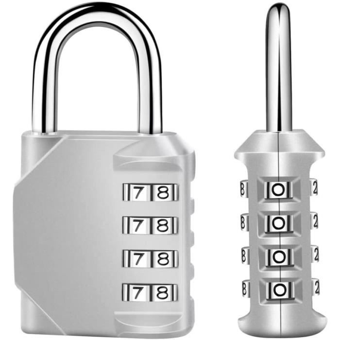 Lot 6 Cadenas à Code 4 Chiffres - Sécurité Valise Casier Garage