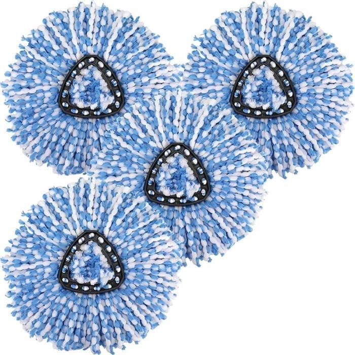 Tête De Rechange Serpillère Microfibre Ez - Compatible Tous Balais Vadrouille à Franges