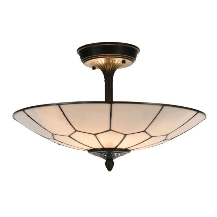 Coloured By Art - Tiffany Lampe - Abat-jour en verre Tiffany Gatsby Ø 45 cm