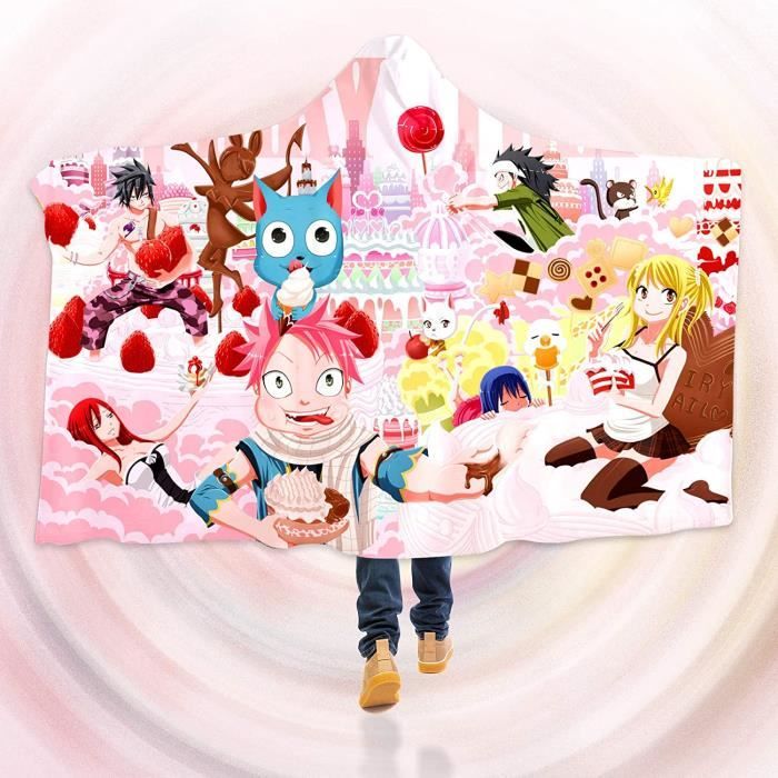 3d Fairy Tail Tier Gateau 80 Couverture A Capuche Manteau Japon Anime Japonais Cosplay Jeu M 150x130cm 59 X51 Leo Cdiscount Maison
