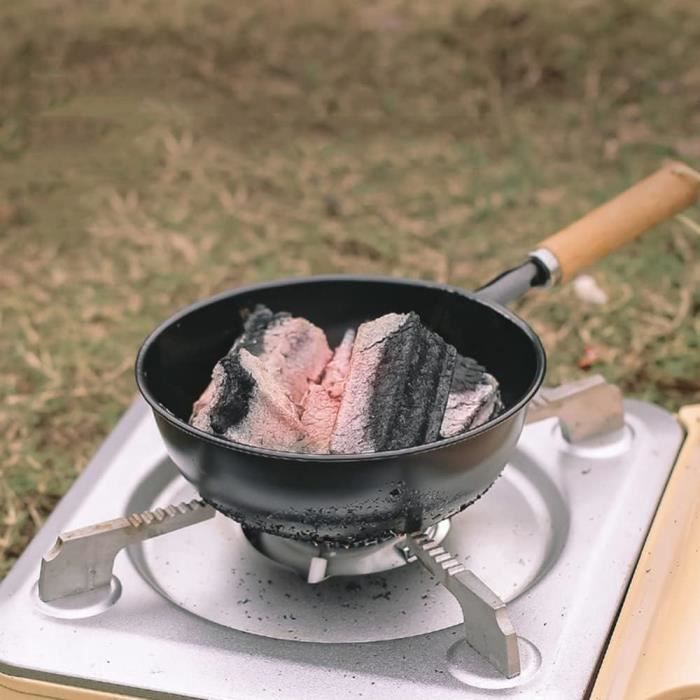 Démarreur De Cheminée Charbon De Bois Avec Poignée Bois - Allume-Feu Rapide 27,5 X 16,5 Cm Pour Barbecue Camping