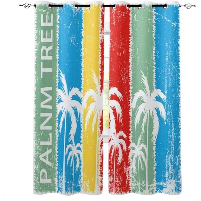 Ensemble De 2 Rideaux TROLLS GLOW - Dimensions 183 Cm X 168 Cm - Polyester Multicolore - Neuf