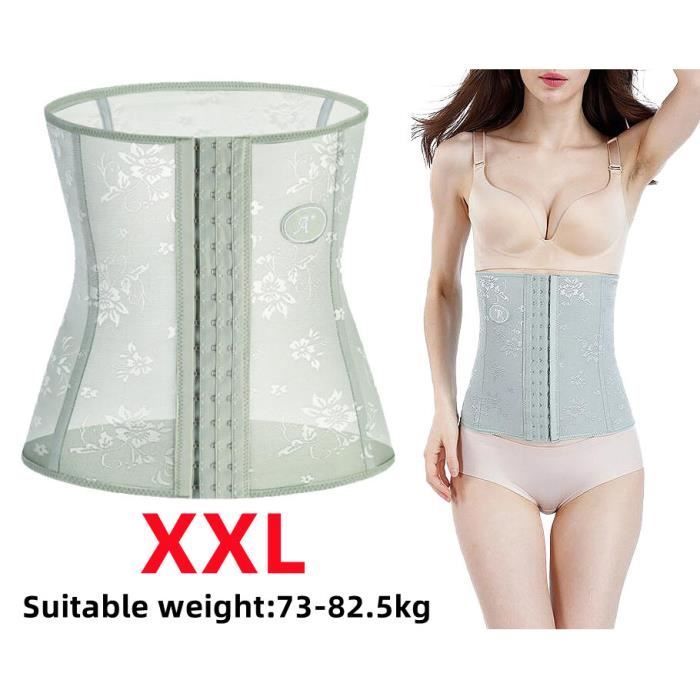 ceinture de sudation,corset minceur réglable,ceinture abdominale,femme gaine ventre plat amincissante,waist trainer invisible,vert